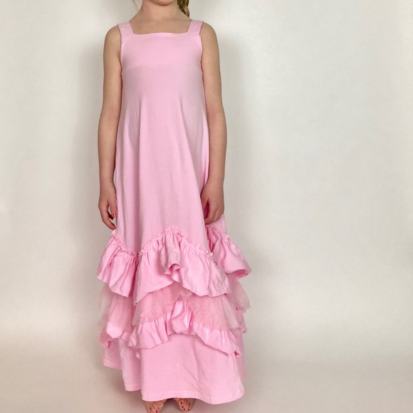 Jennifer + June Pink Tulle Ruffle Dress. - Picture 4 of 4